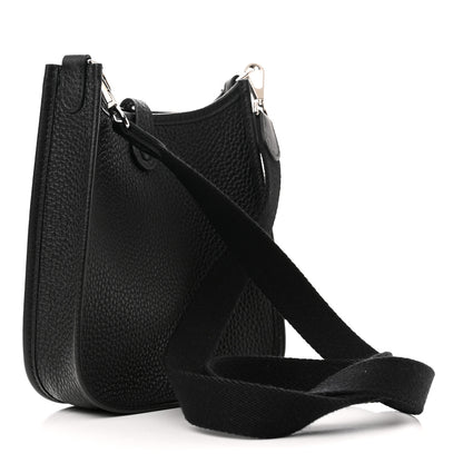 Hermes Taurillon Clemence Evelyne TPM Black 3 of 11