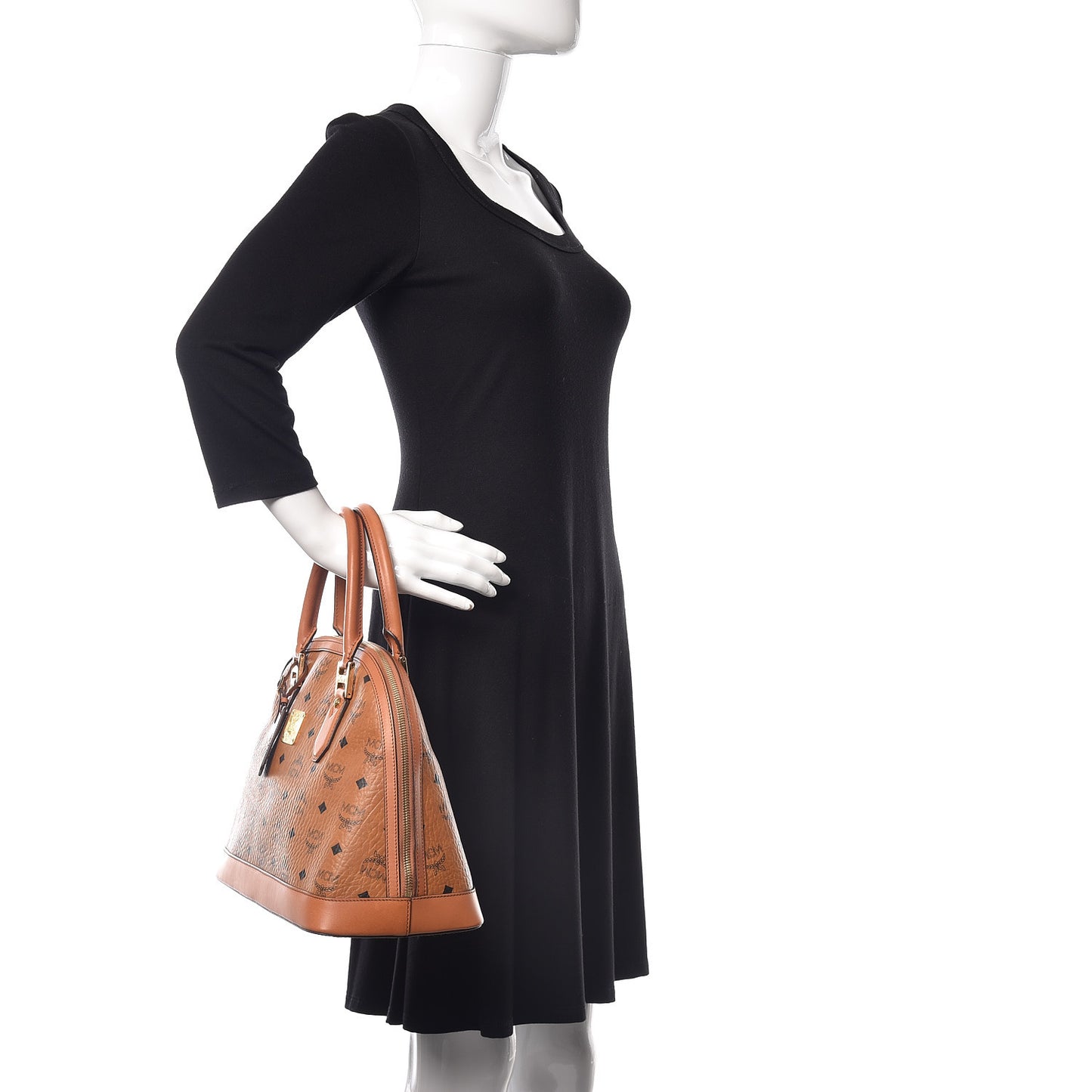 Visetos Heritage Bowler Bag Cognac