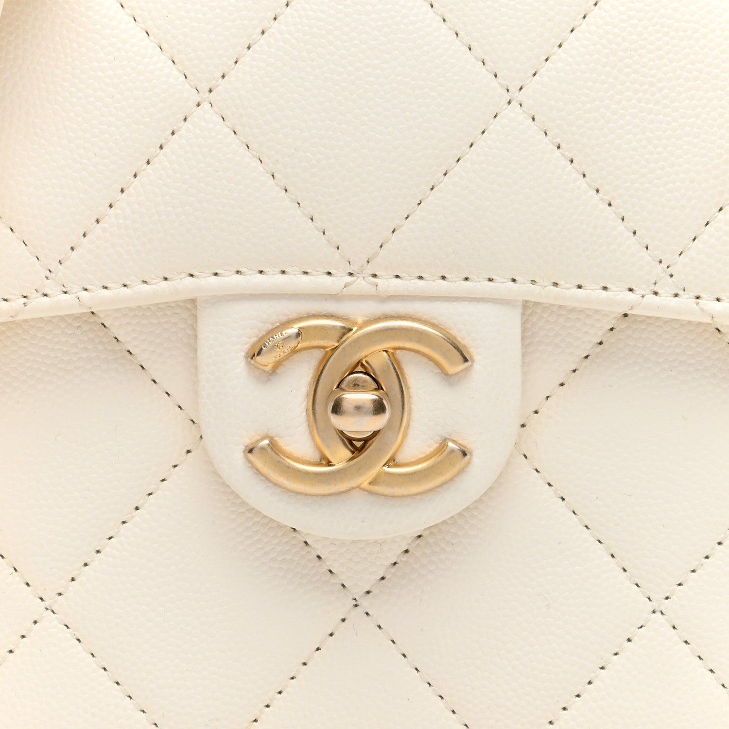 Chanel Calfskin Quilted Moon Messenger White 8 of 10