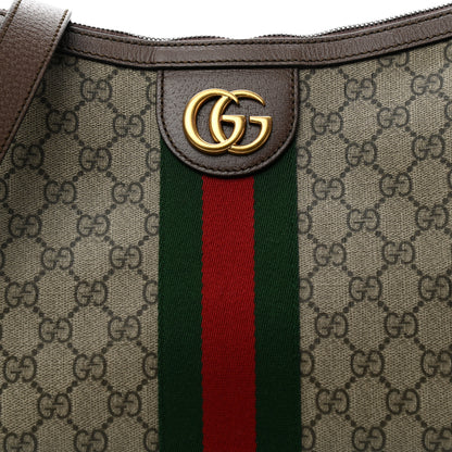 Gucci GG Supreme Monogram Web Small Ophidia Half Moon Hobo Brown 8 of 12
