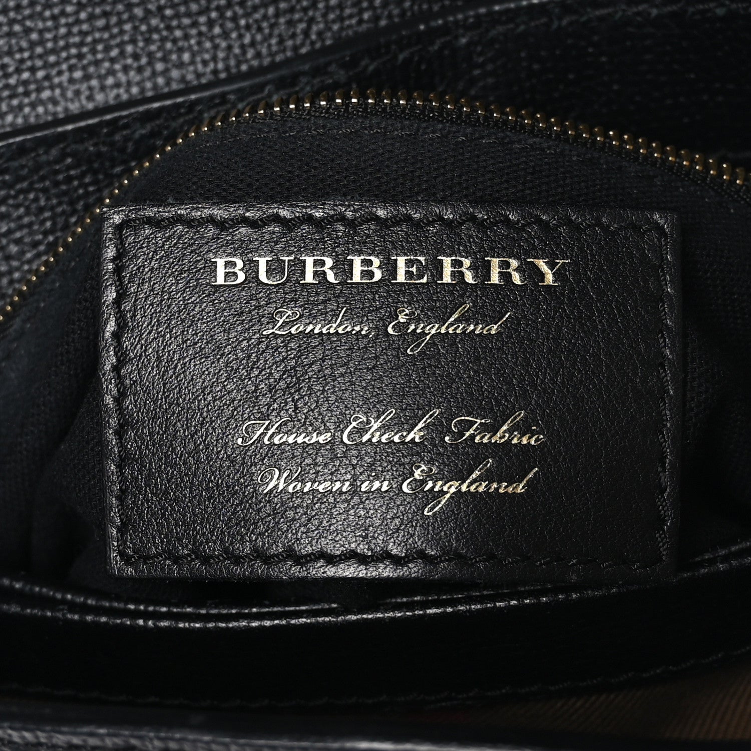 Burberry Derby Calfskin House Check Small Camberley Black 7 of 11