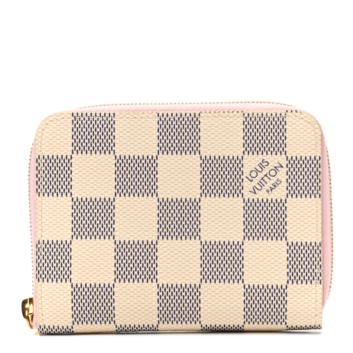 Louis Vuitton Damier Azur Zippy Coin Purse Rose Ballerine 1 of 4