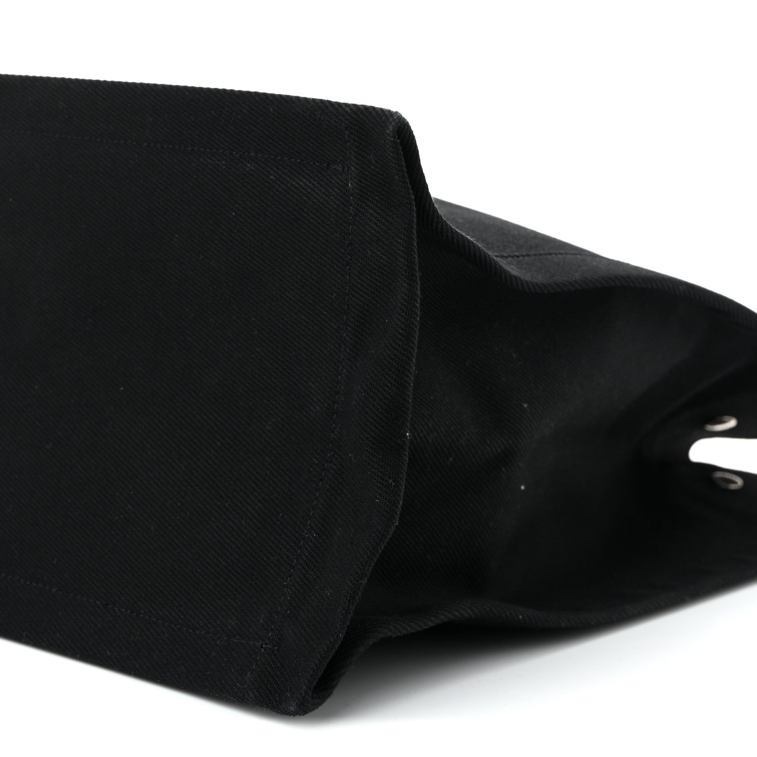 Saint Laurent Linen Calfskin Rive Gauche Tote Black 10 of 10