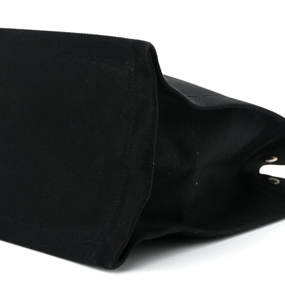 Saint Laurent Linen Calfskin Rive Gauche Tote Black 10 of 10