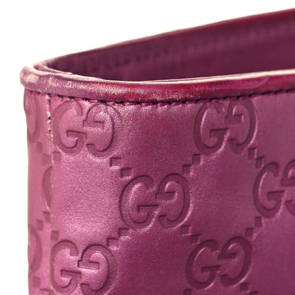 Gucci Metallic Soft Guccissima Large Heart Bit Charm Top Handle Tote Fresia Rose 22 of 26