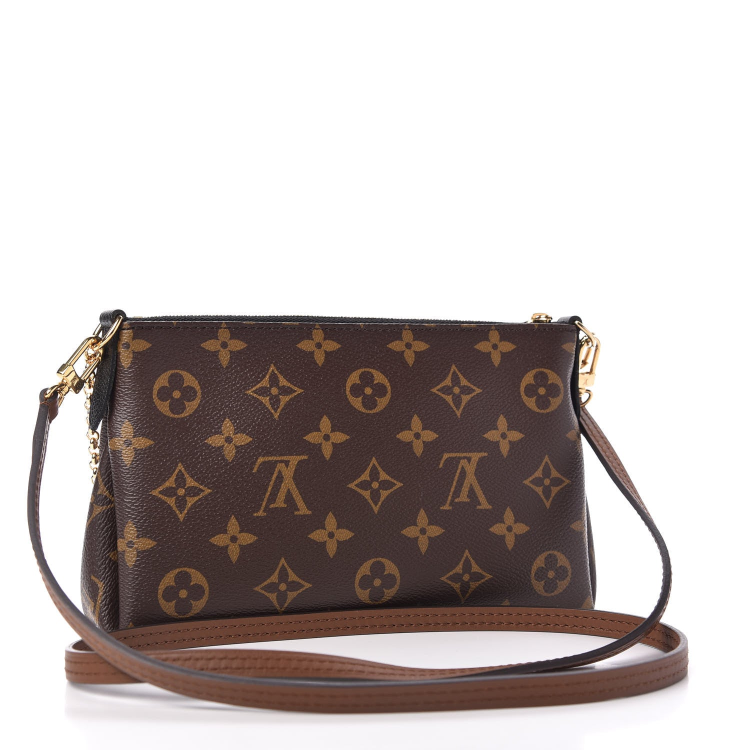 Louis Vuitton Monogram Pallas Clutch Black 3 of 10
