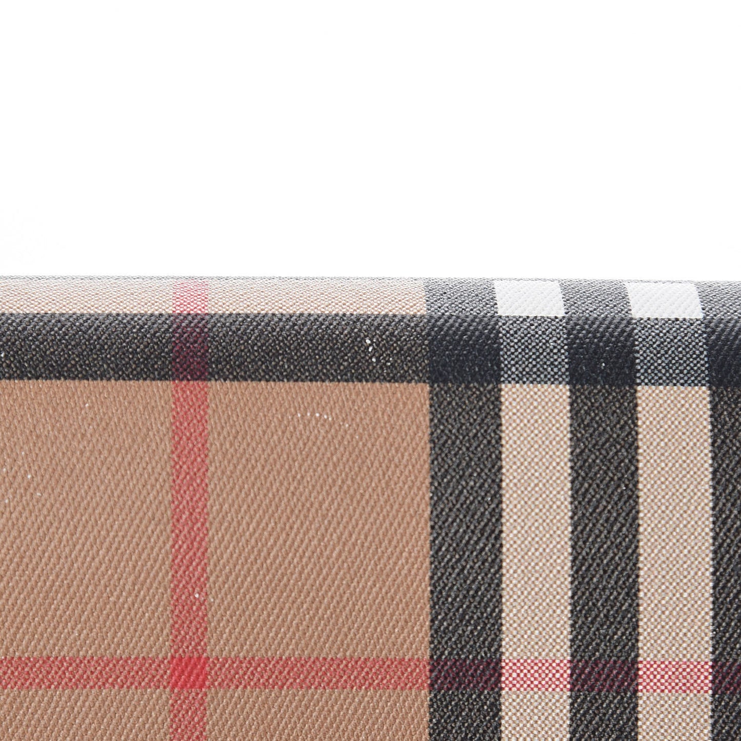 Vintage Check Henley Wallet On Chain Black