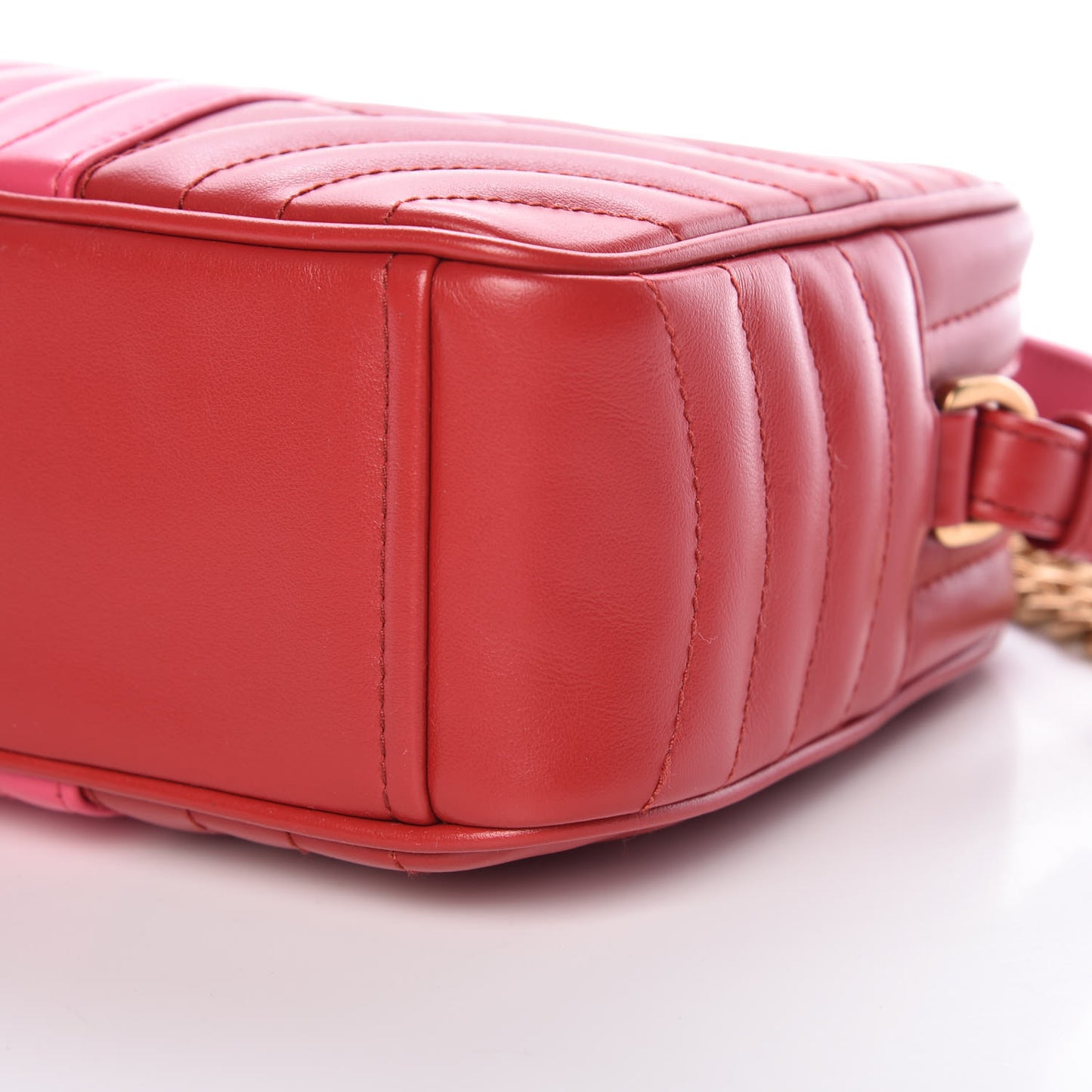Soft Calfskin Diagramme Crossbody Bag Fuoco Magenta
