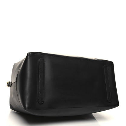 Mansur Gavriel Calfskin Holdall Duffle Bag Black 3 of 11