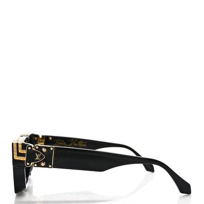 Louis Vuitton Acetate 1.1 Millionaires Sunglasses Z1165E Black 3 of 8