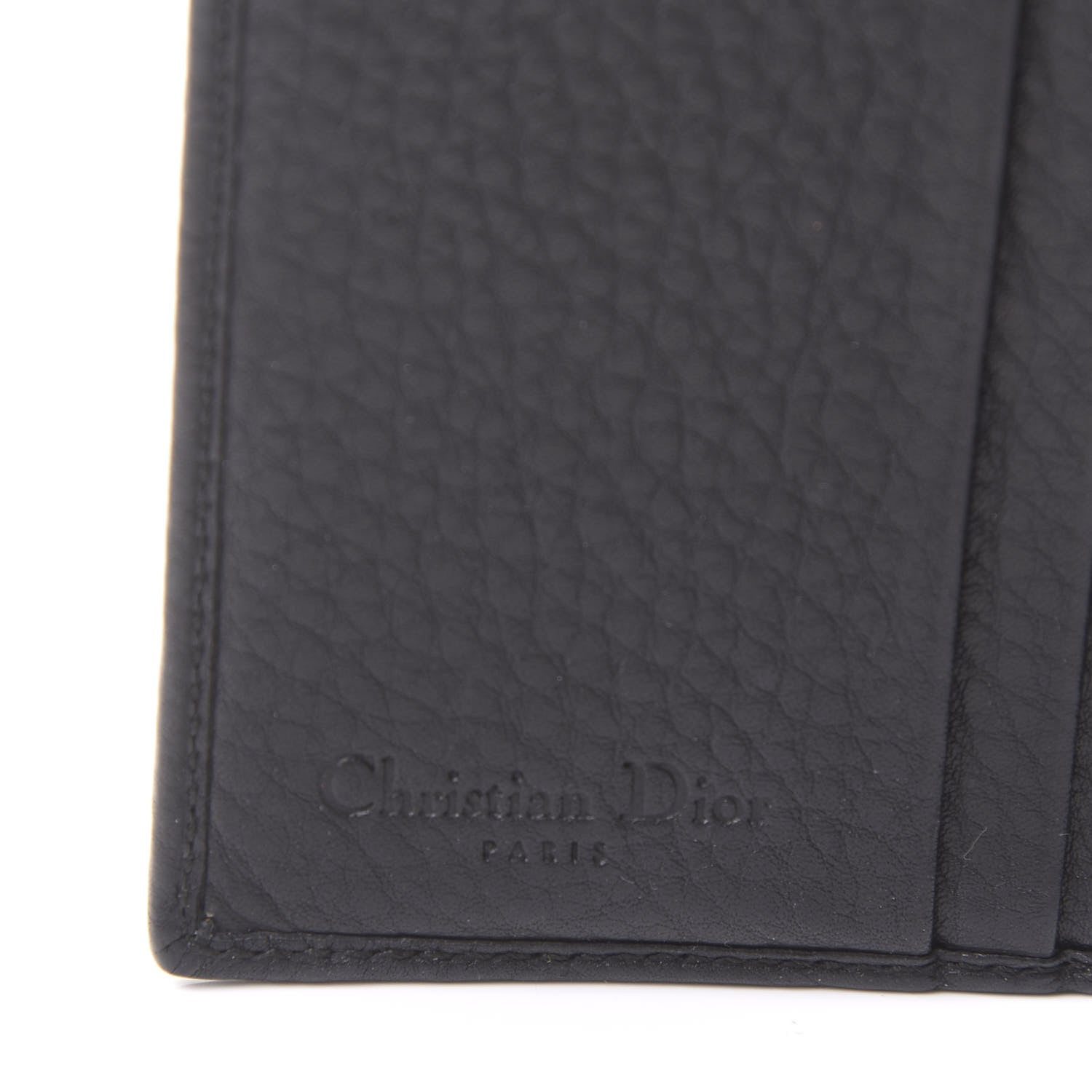 Christian Dior Grained Calfskin Cannage D Flap Wallet Black 5 of 10