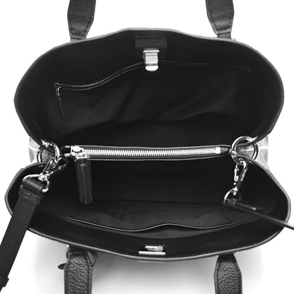 MCM Calfskin Ottomar Monogram Large Essential Tote Black 7 of 10