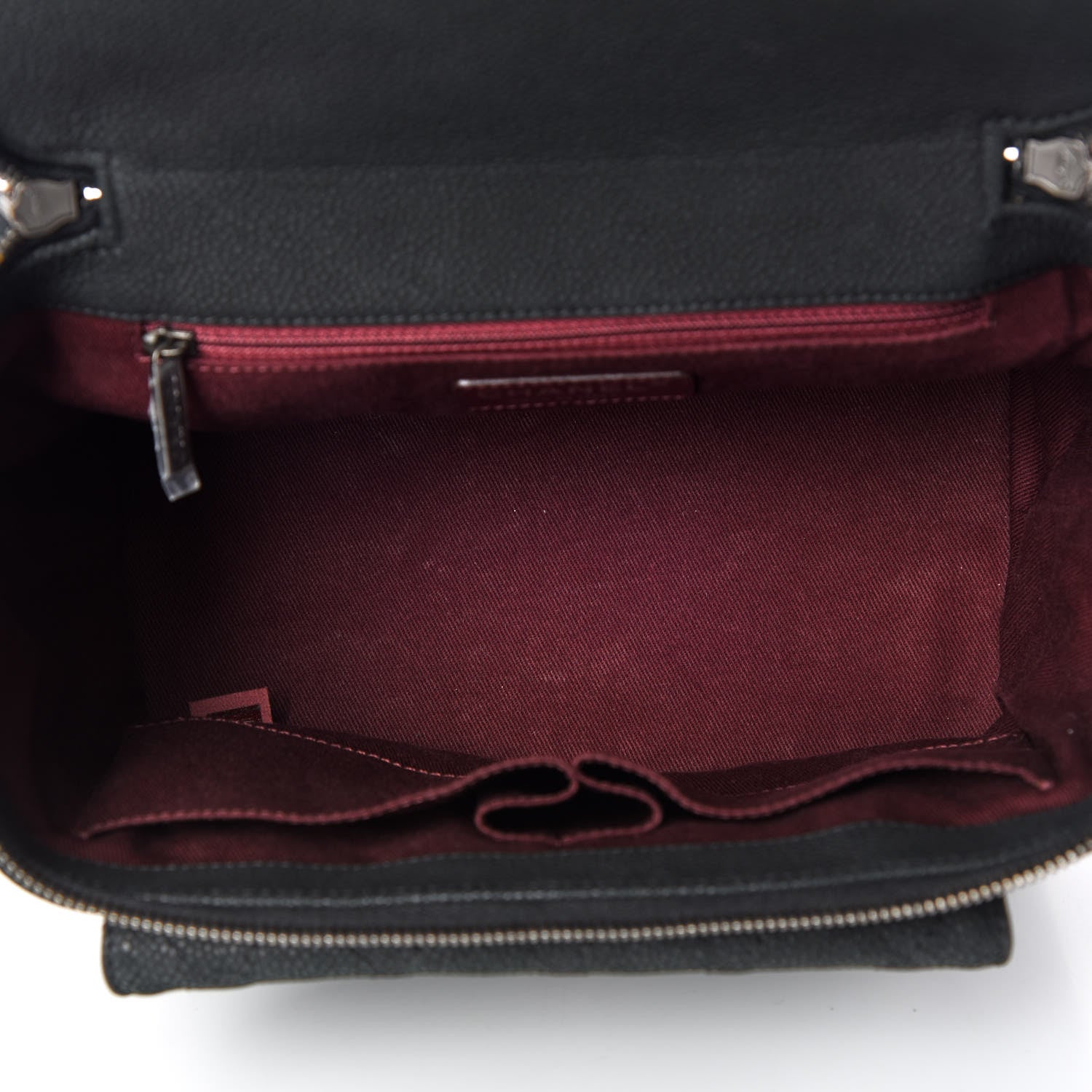 Chanel Iridescent Grained Calfskin Quilted Globe Trotter Vanity Case Black 7 of 12