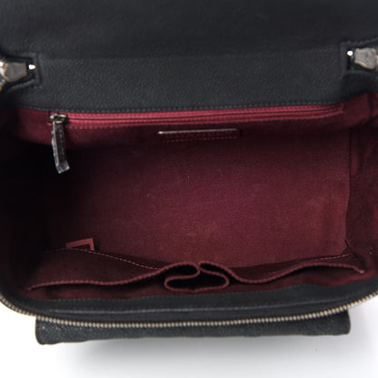 Chanel Iridescent Grained Calfskin Quilted Globe Trotter Vanity Case Black 7 of 12