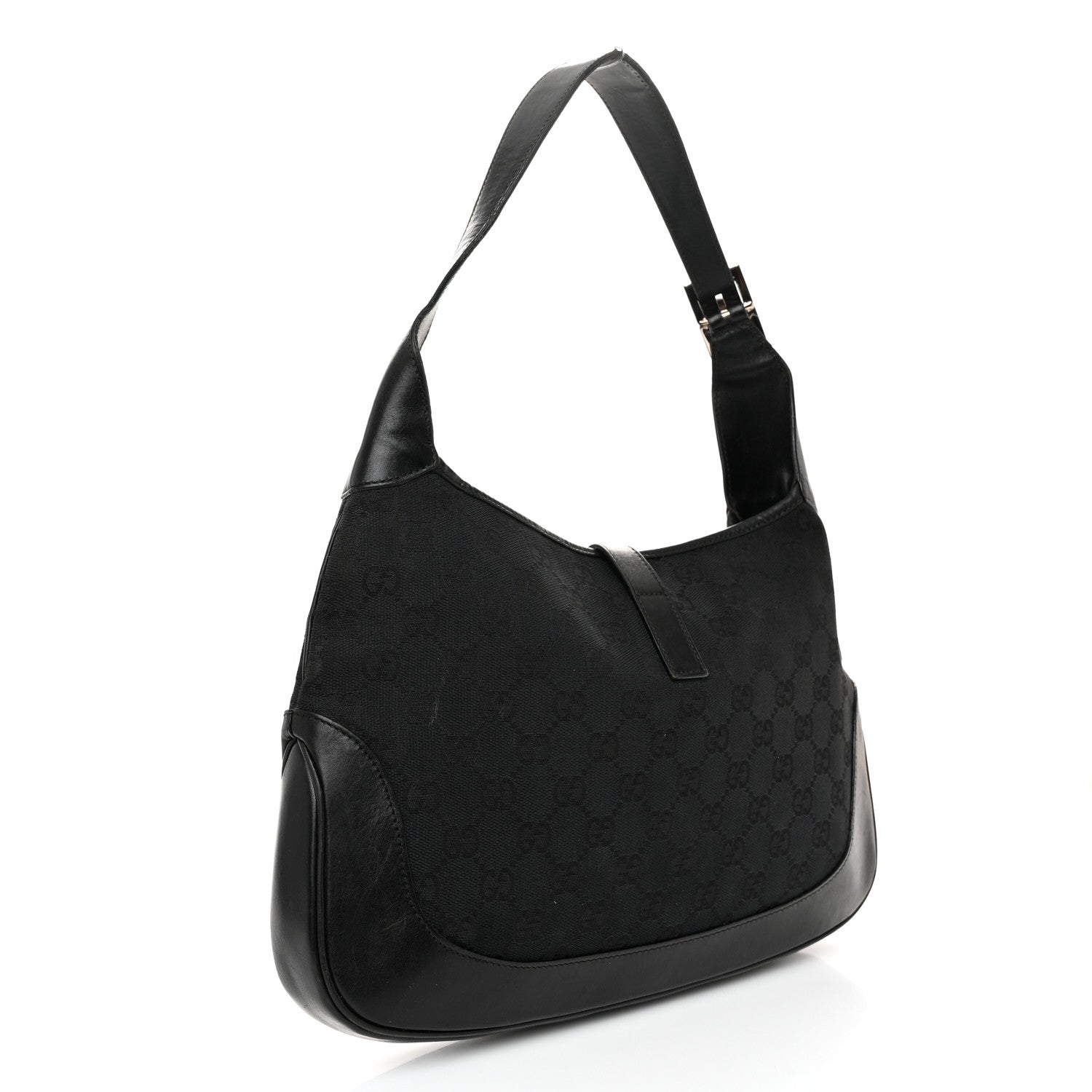 Gucci Monogram Small Jackie O Hobo Black 3 of 14