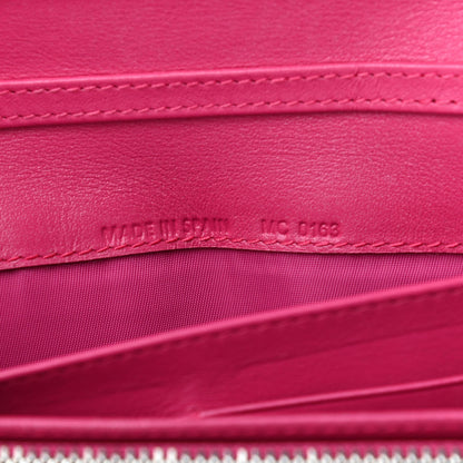 Christian Dior Patent Cannage Lady Dior Rendezvous Wallet On Chain Fuchsia 7 of 8