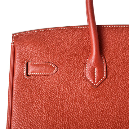 Hermes Togo Birkin 35 Sanguine 11 of 34