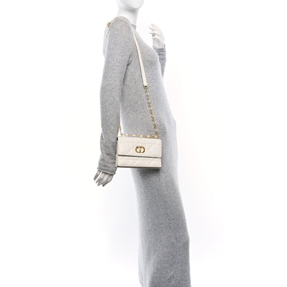 Christian Dior Lambskin Macrocannage Mini Miss Caro Bag Latte 2 of 11