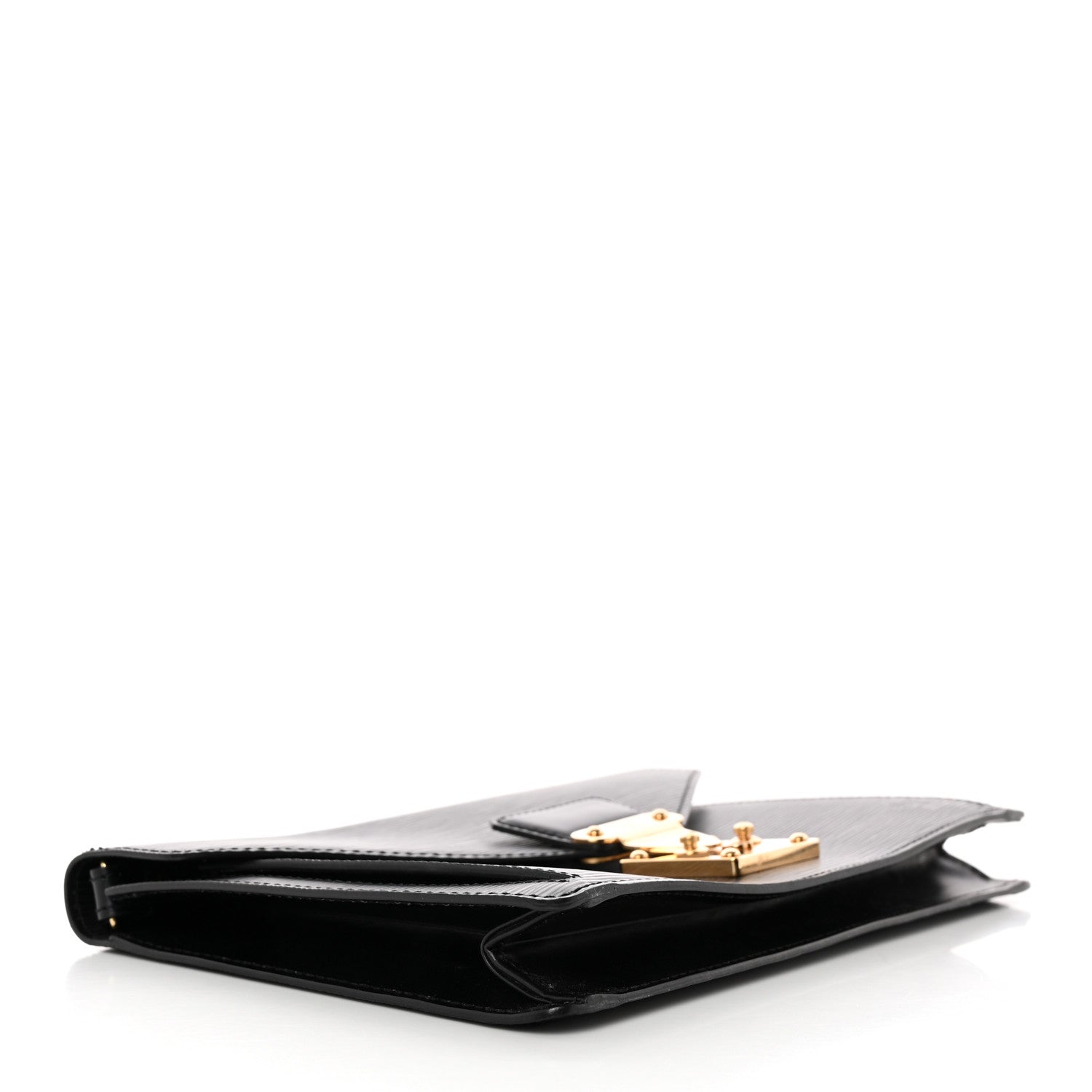 Louis Vuitton Epi Pochette Sellier Dragonne Clutch Black 4 of 9
