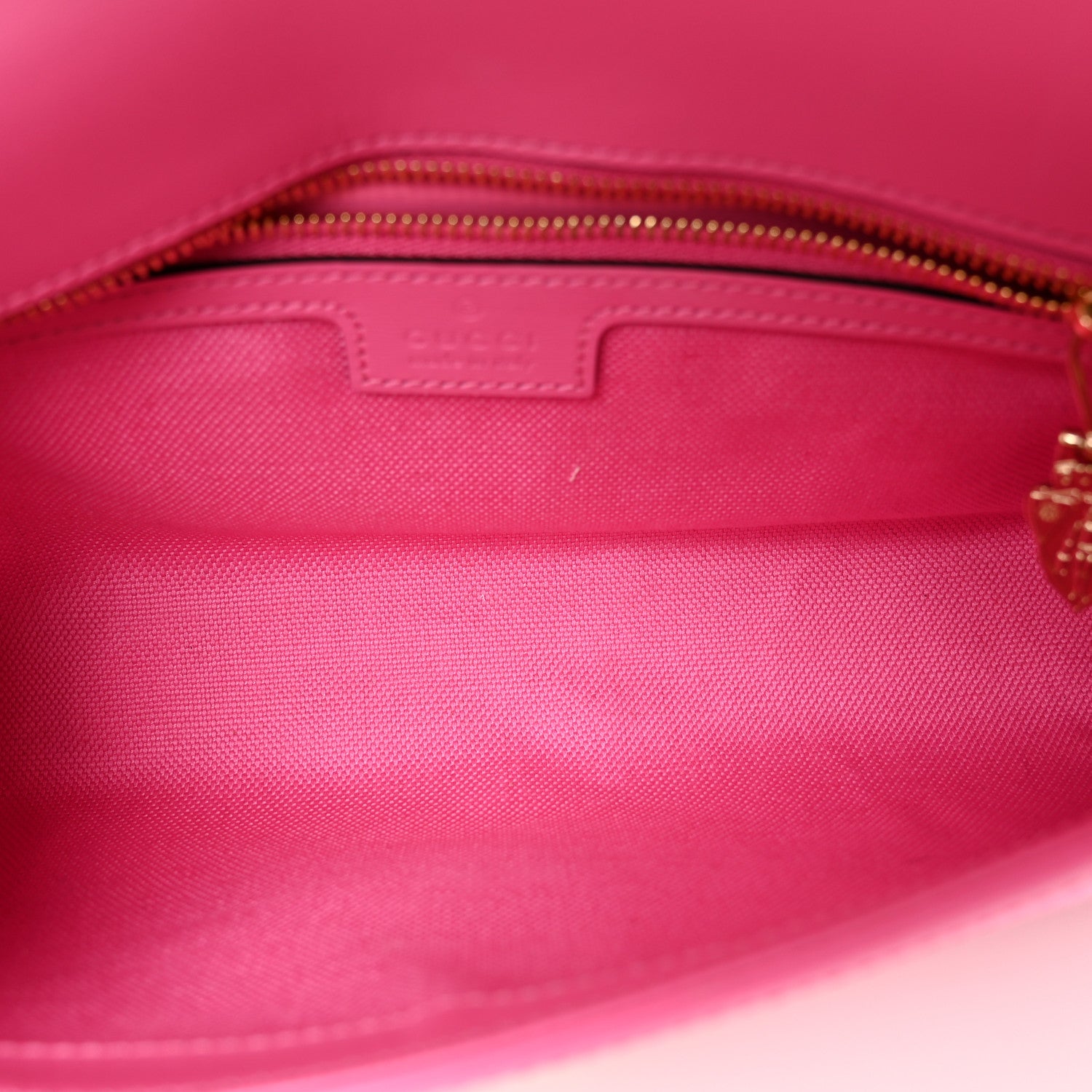 Gucci GG Monogram Textured Dollar Calfskin Small Luce Shoulder Bag Pink 5 of 12
