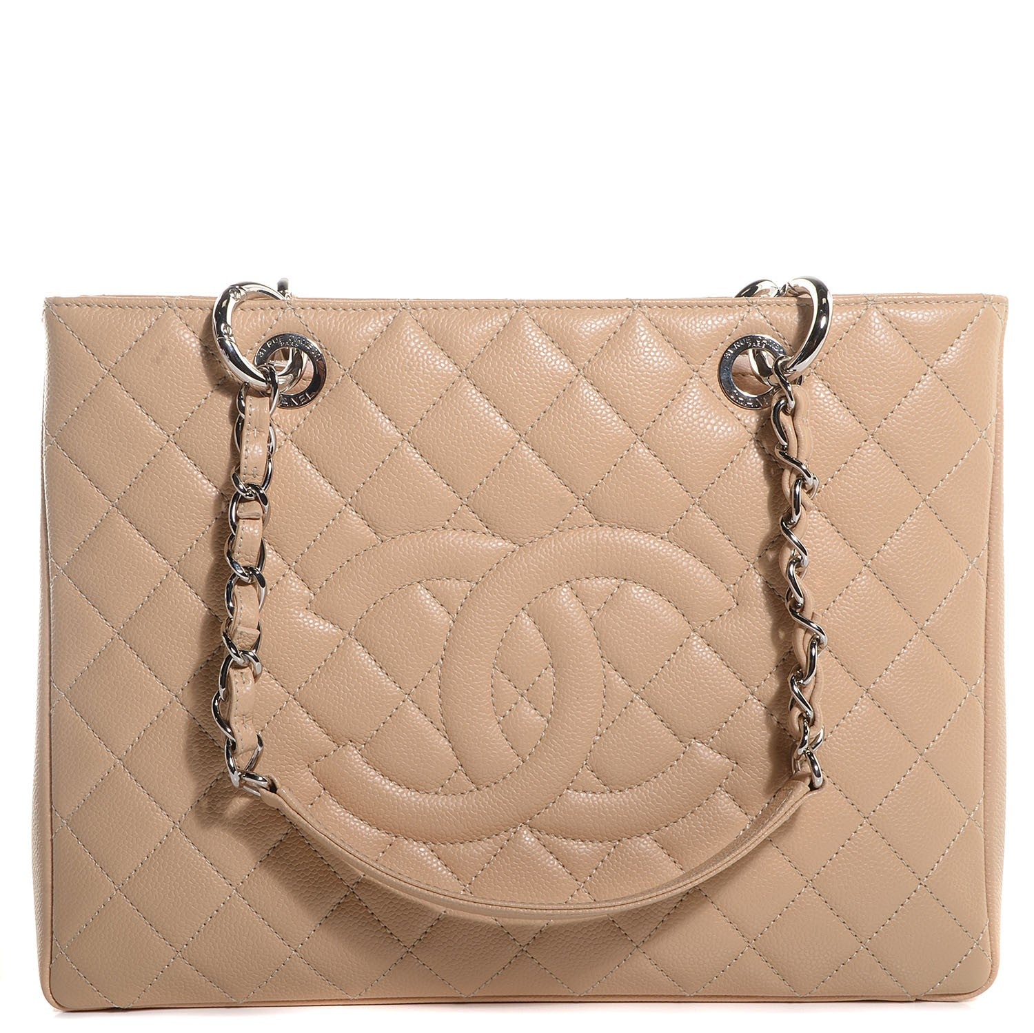 Chanel Caviar Grand Shopping Tote GST Beige Clair 1 of 8