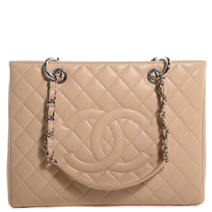 Chanel Caviar Grand Shopping Tote GST Beige Clair 1 of 8