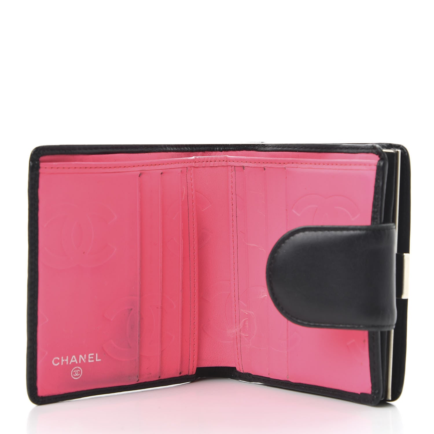 Chanel Calfskin Quilted Cambon Bi-Fold Wallet Black 5 of 11