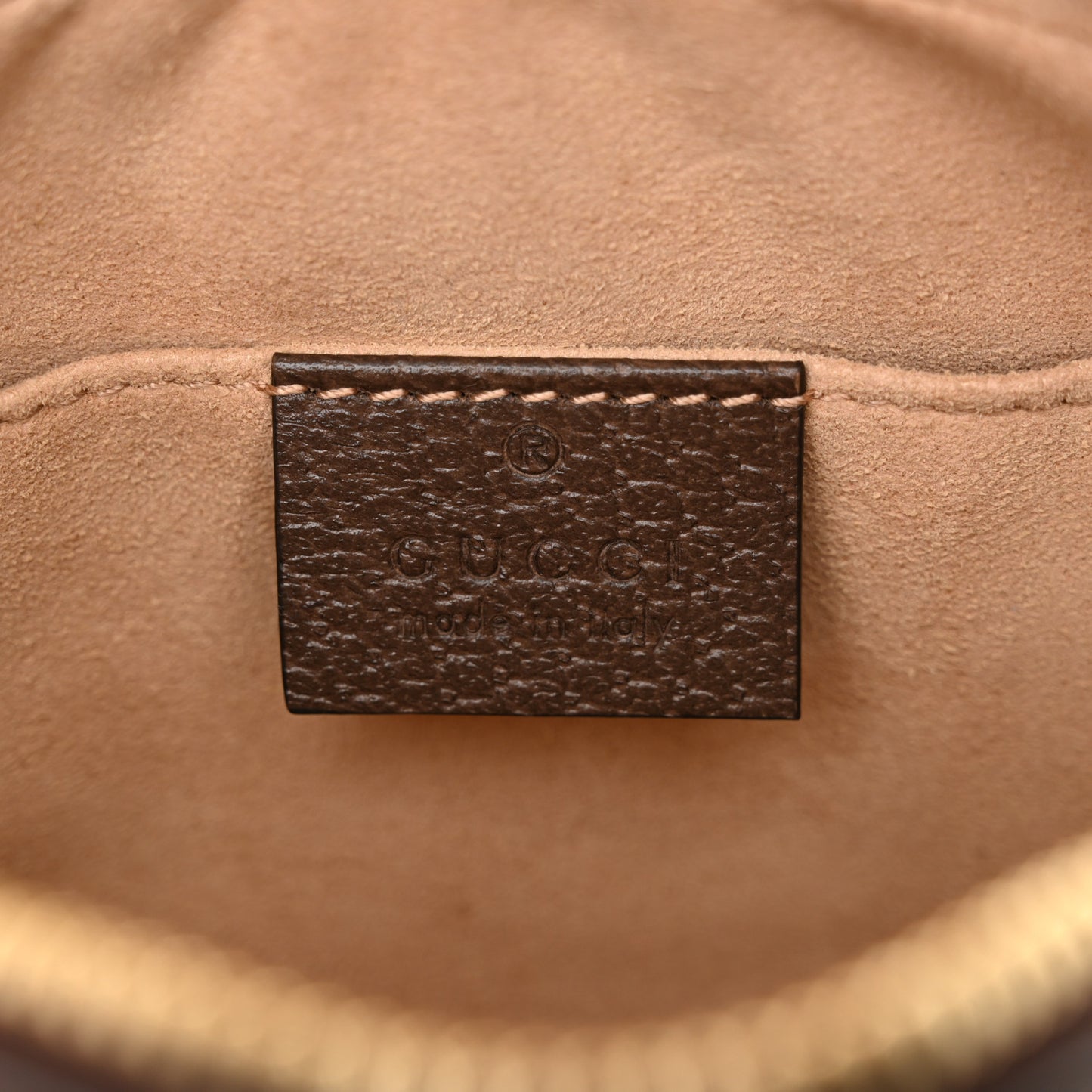 GG Supreme Monogram Web Mini Ophidia Shoulder Bag Brown