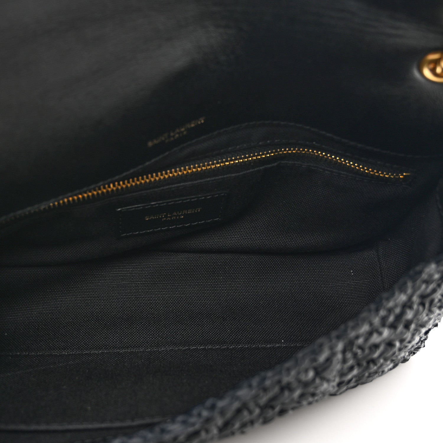 Saint Laurent Raffia Monogram Medium Jamie Black 6 of 11
