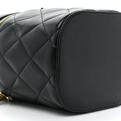 Chanel Lambskin Quilted Trendy Vanity Case Black 9 of 17