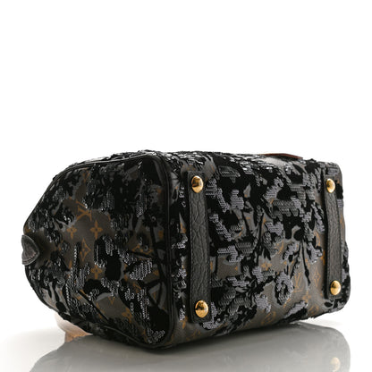 Louis Vuitton Monogram Fleur De Jais Sequins Speedy 30 4 of 12