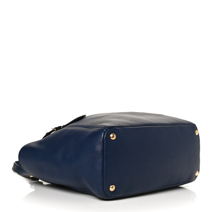 Prada Vitello Daino Side Pocket Tote Inchiostro 4 of 12