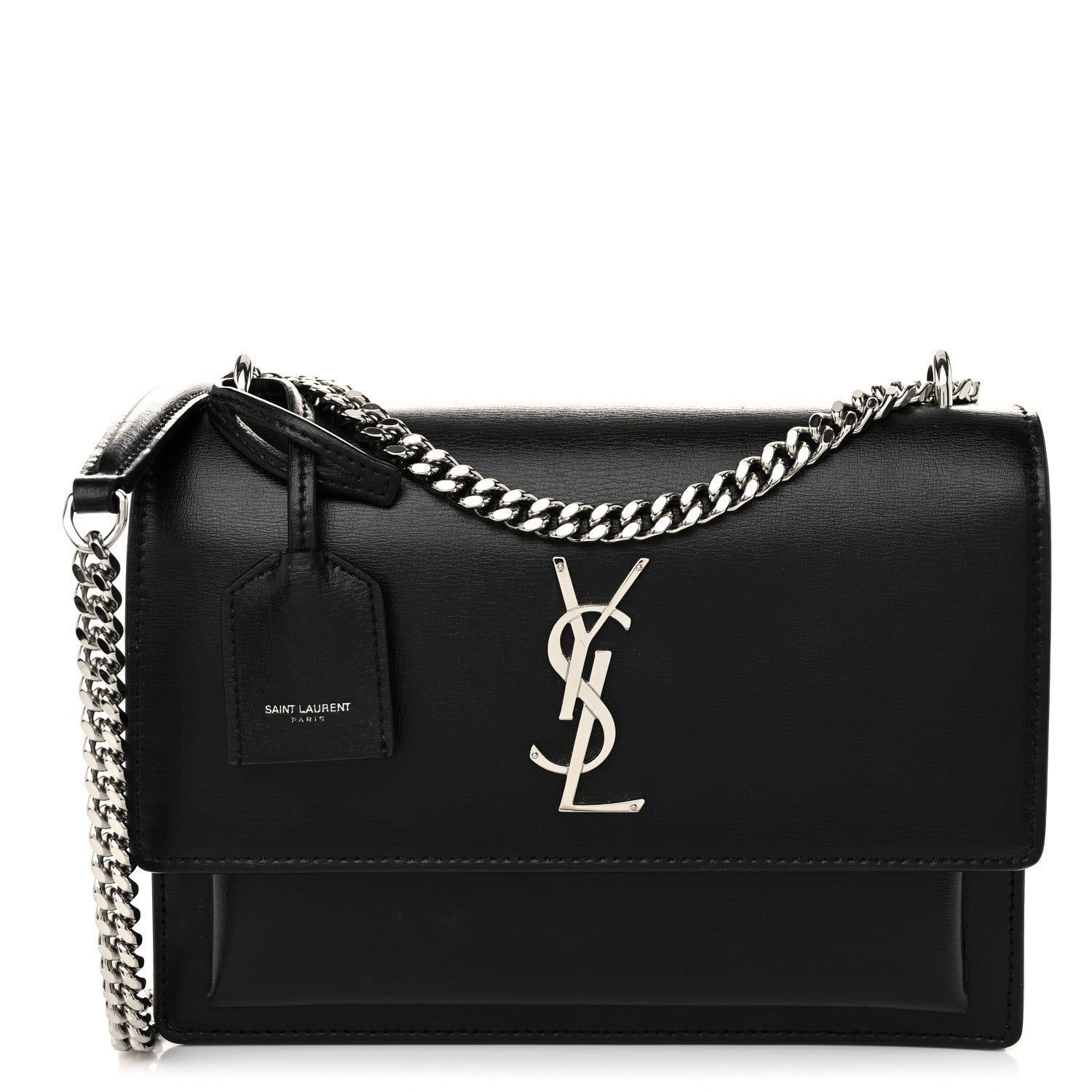 Saint Laurent Calfskin Medium Monogram Sunset Black 1 of 10
