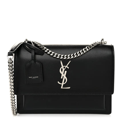 Saint Laurent Calfskin Medium Monogram Sunset Black 1 of 10