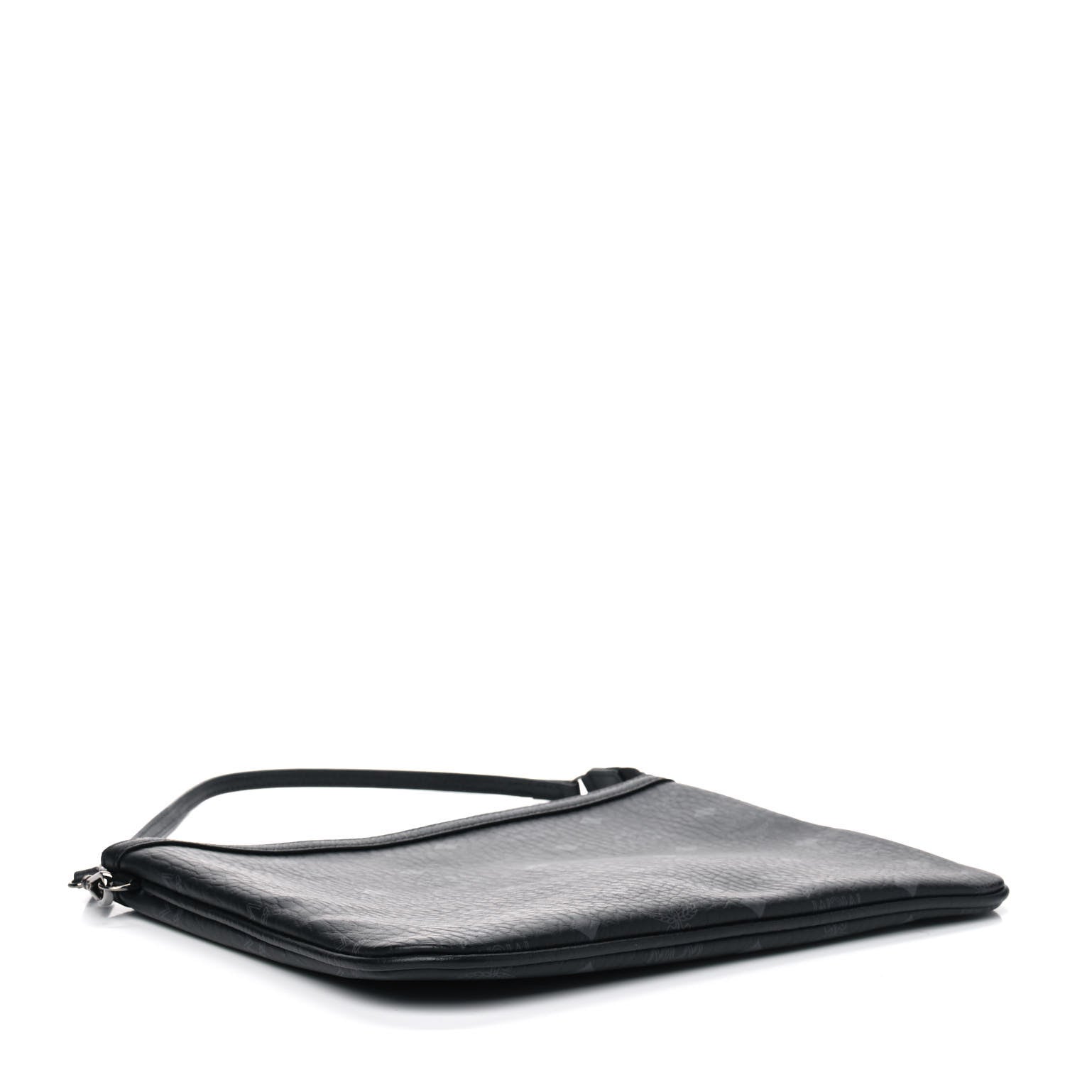 MCM Visetos Liz Shopper Tote Pouch Black 3 of 4