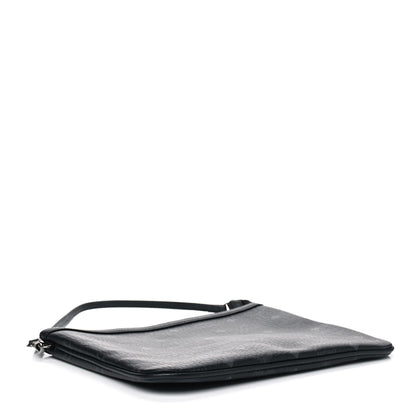 MCM Visetos Liz Shopper Tote Pouch Black 3 of 4