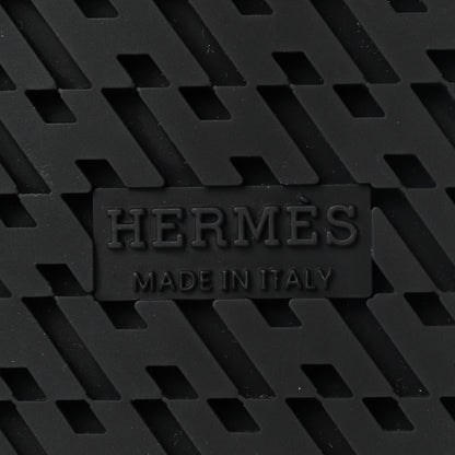 Hermes Calfskin Womens Chypre Sandals 37 Black 6 of 8