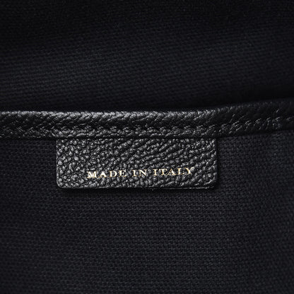 Burberry Soft Grain Calfskin House Check Small Helmsley Crossbody Black 8 of 10