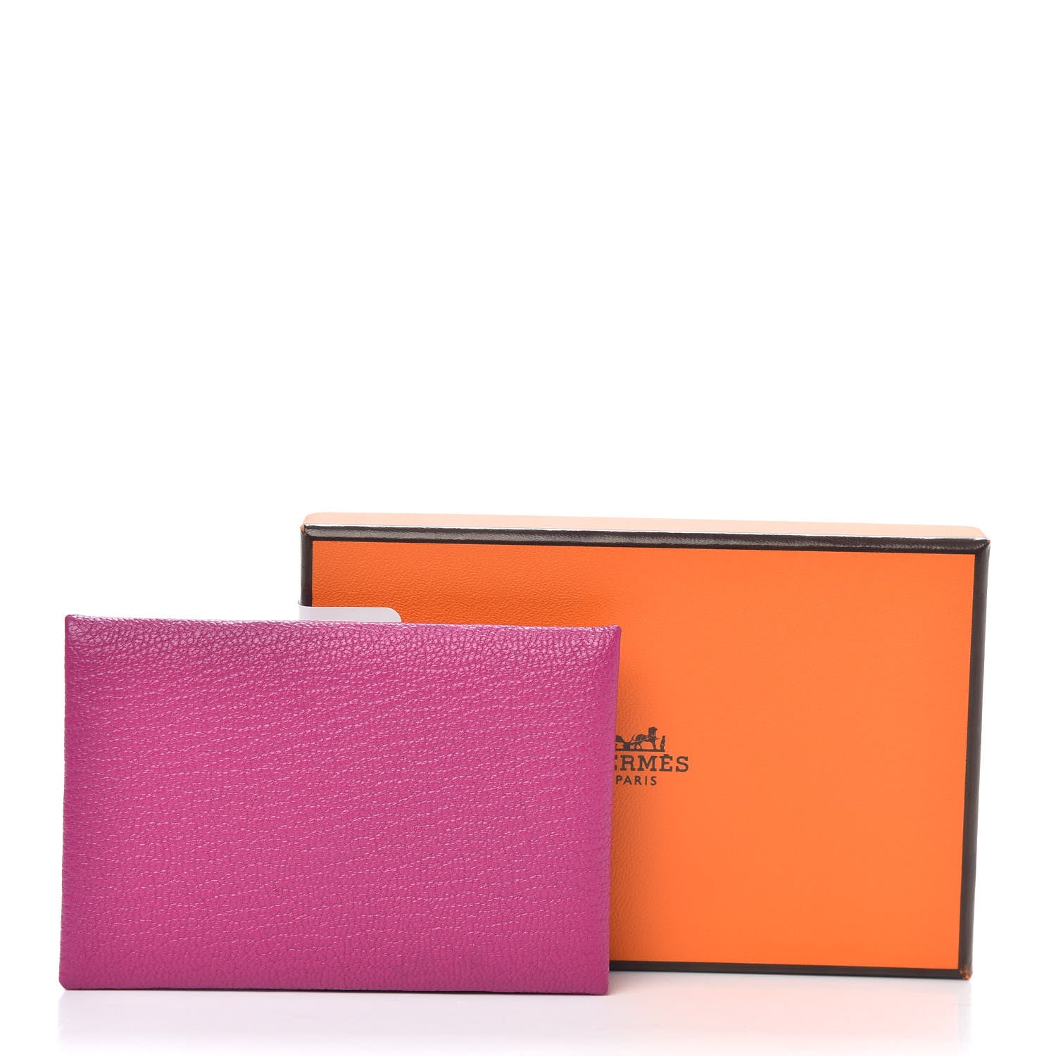 Hermes Chevre Mysore Calvi Card Case Rose Pourpre 8 of 8