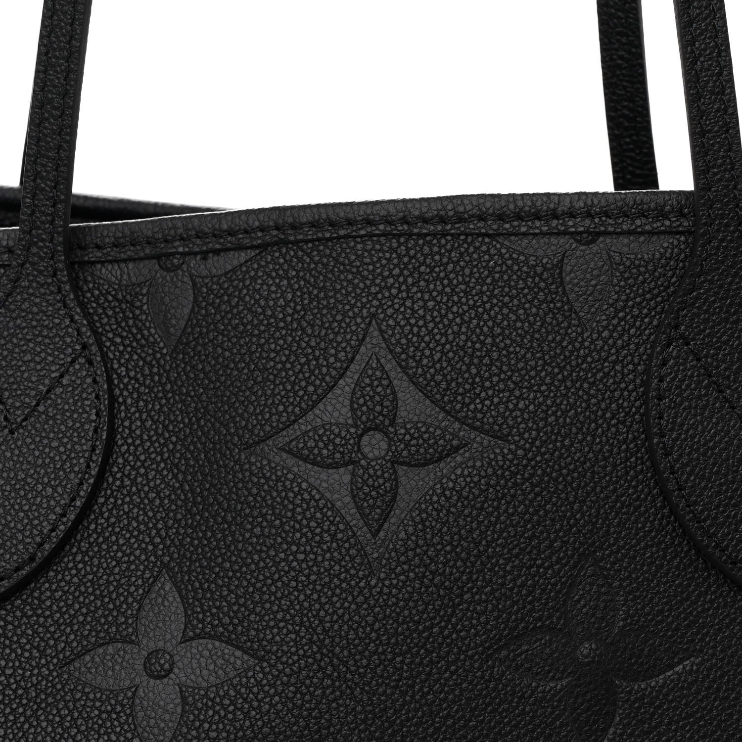 Louis Vuitton Empreinte Monogram Giant Neverfull MM Black 9 of 12