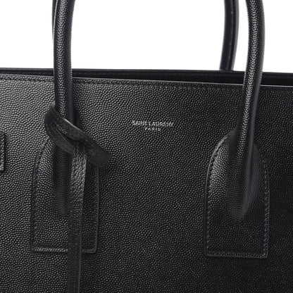 Saint Laurent Grained Calfskin Small Sac De Jour Black 10 of 10