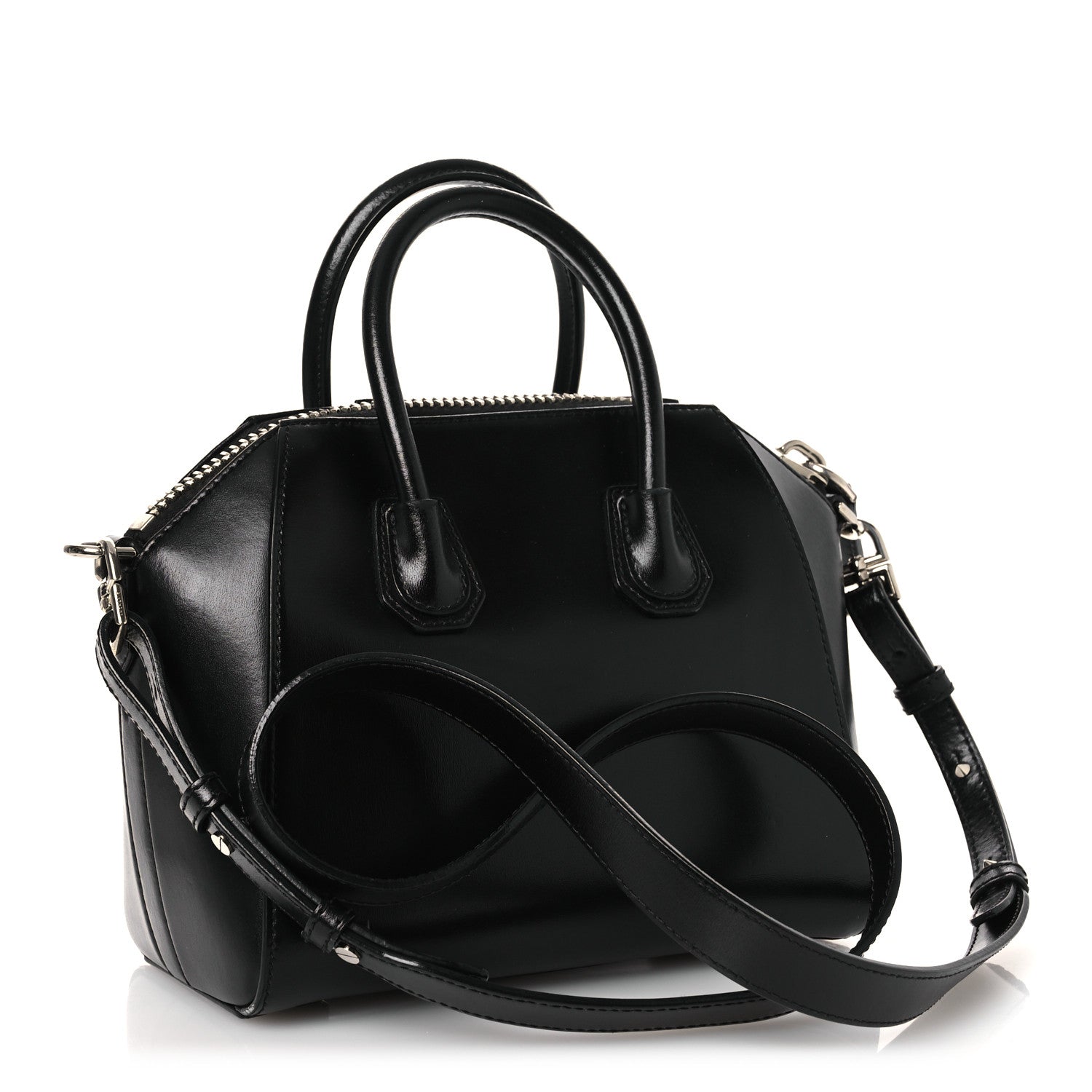 Givenchy Shiny Lord Calfskin Mini Antigona Black 3 of 13