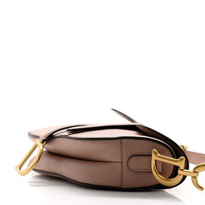 Christian Dior Grained Calfskin Saddle Bag With Strap Blush 9 of 11