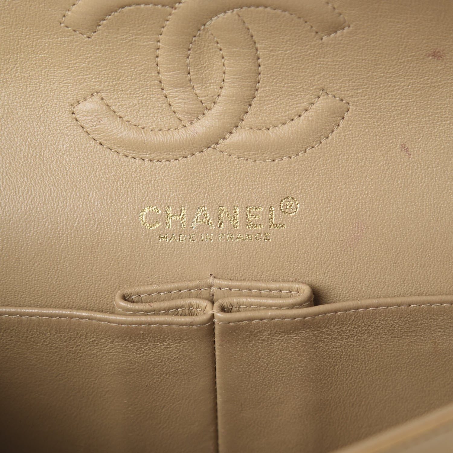Chanel Lambskin Quilted Small Double Flap Beige 5 of 8