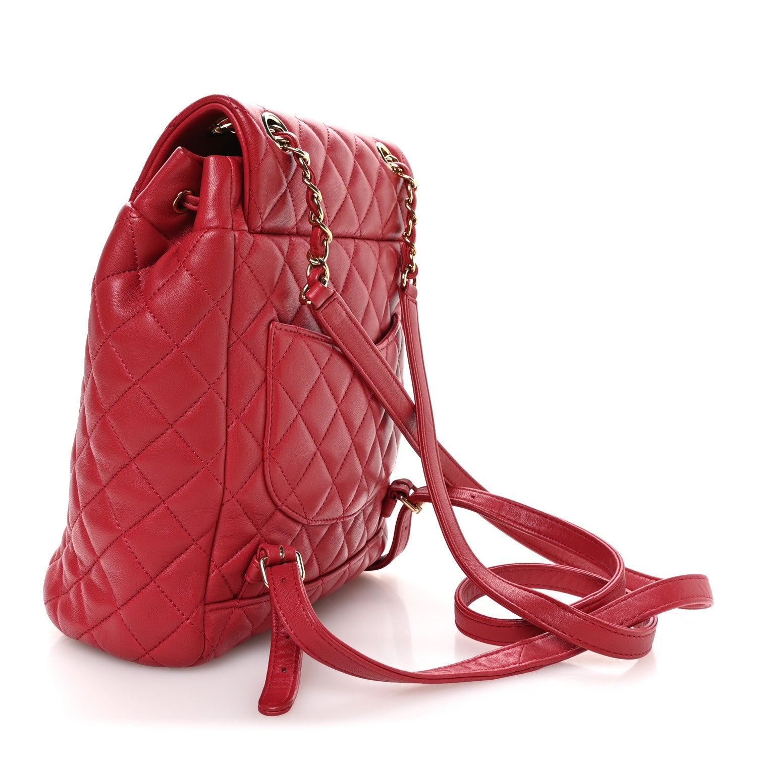 Chanel Lambskin Quilted Small Urban Spirit Backpack Dark Pink 3 of 10