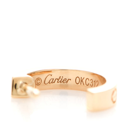 Cartier 18K Yellow Gold Small LOVE Hoop Earrings 4 of 6
