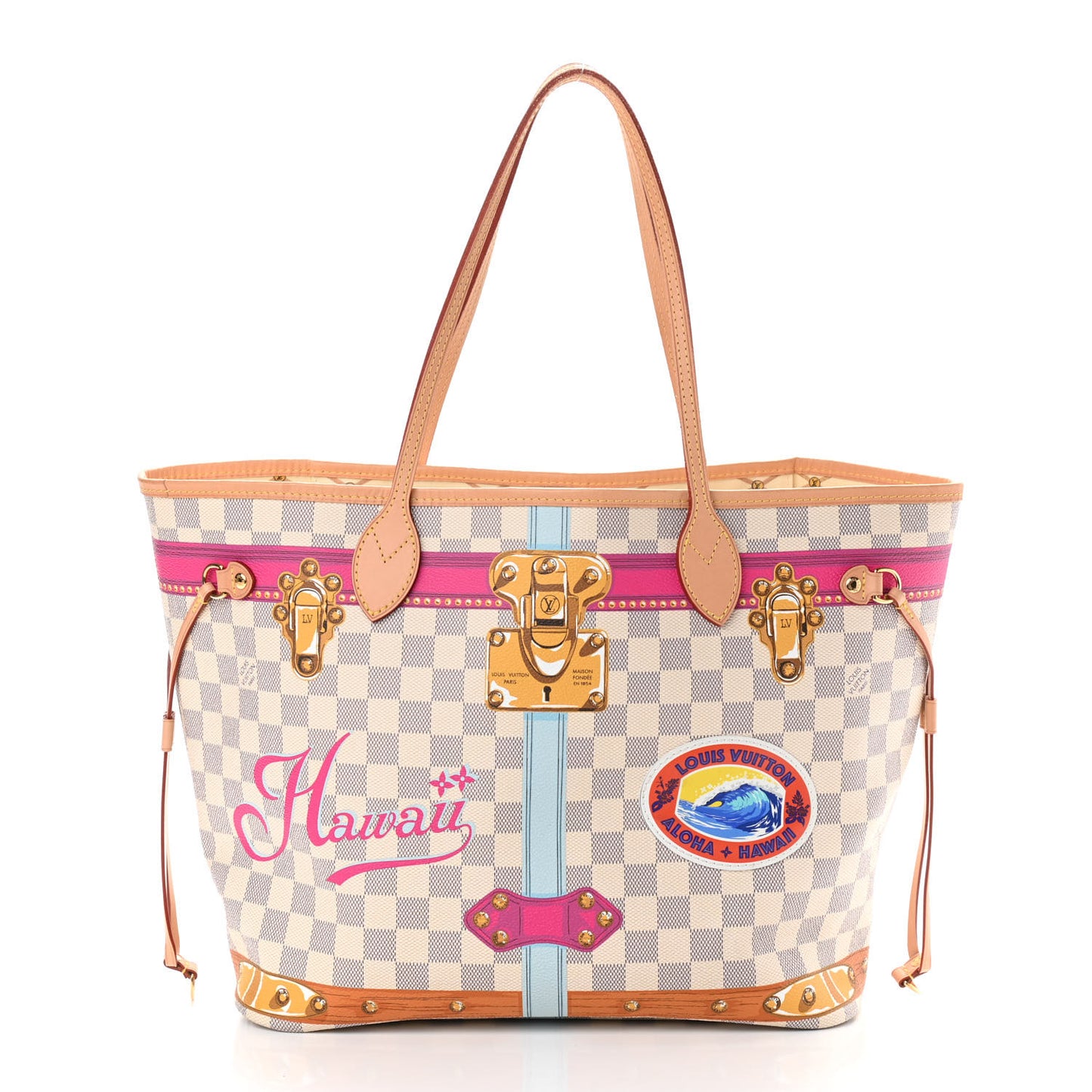 Damier Azur Summer Trunks Hawaii Neo Neverfull MM