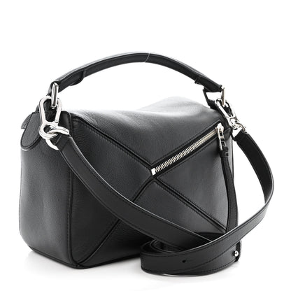 Loewe Calfskin Small Puzzle Bag Black 3 of 10