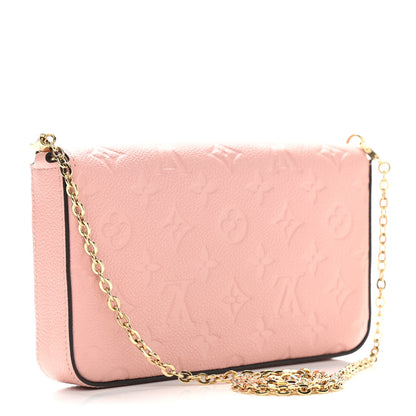Louis Vuitton Empreinte Pochette Felicie Chain Wallet Rose Poudre 4 of 11