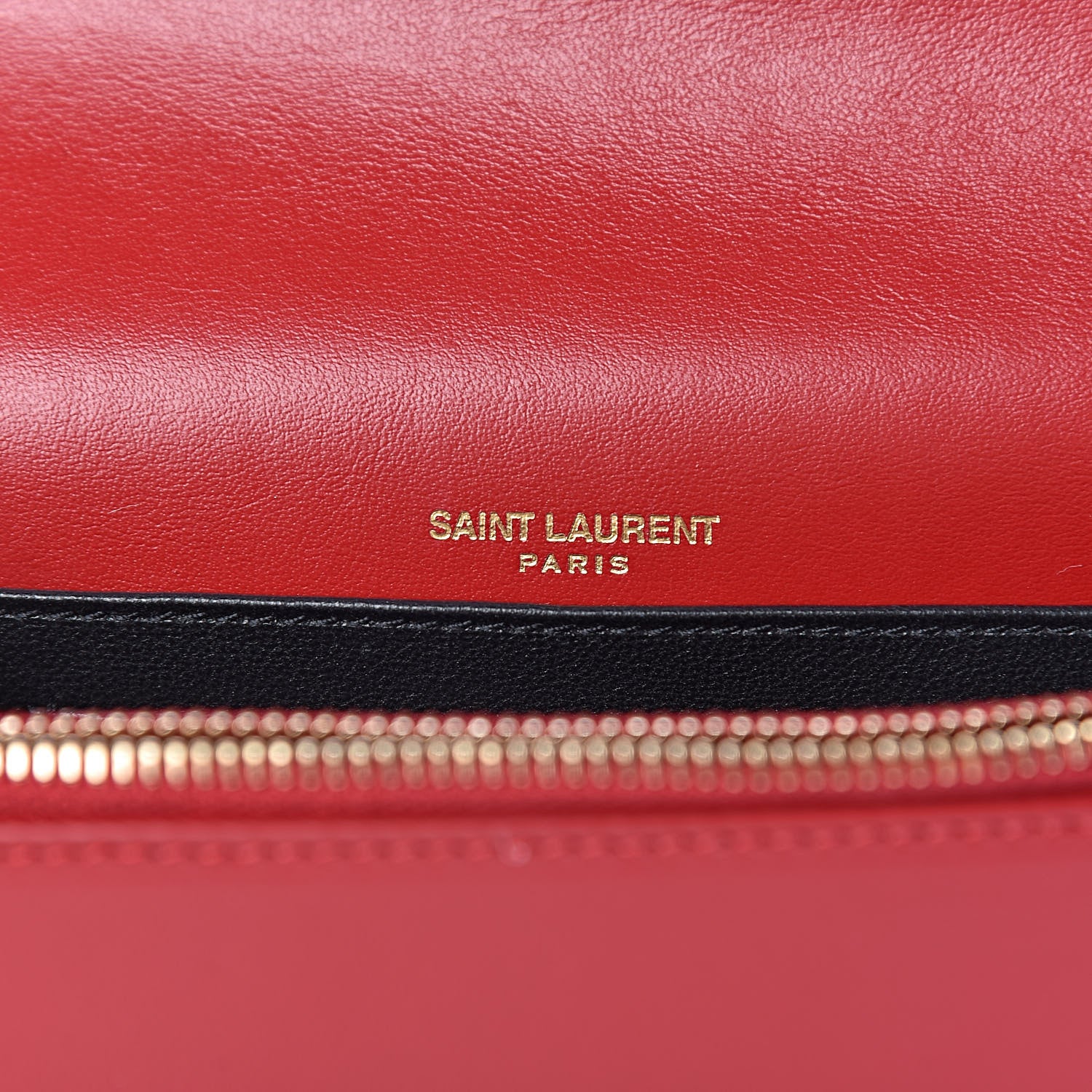 Saint Laurent Smooth Calfskin Monogram Kate Belt Bag Red 6 of 9